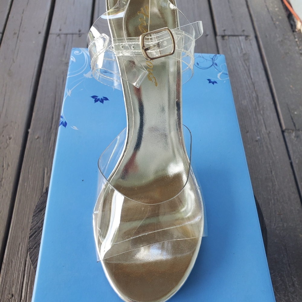 Clear 3" heels